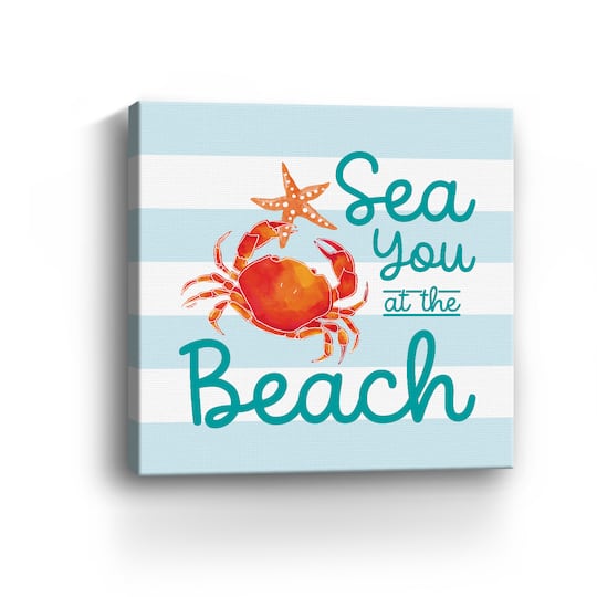 Coral Aqua IV Canvas Giclee